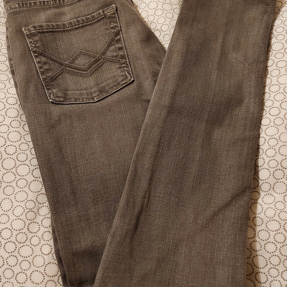 7 FOR ALL MANKIND grey fitted jeans